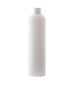 White 250 ml bottle, RHDPE, 24/410