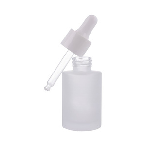 Butelka 30 ml, szklana bezbarwna matowa, pipeta biała 