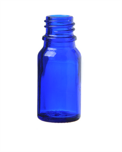 Butelka 10 ml, szklana niebieska, DIN 18