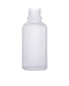 Butelka 30 ml, bezbarwna matowa, Szkło, DIN 18