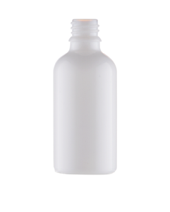 Butelka szklana biała 30 ml, gwint DIN 18