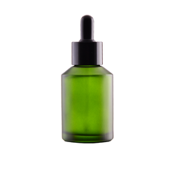 Pipette bottle 60 ml, glass, green, frosted