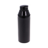 Airless czarny matowy PP 50 ml, pompka czarna błyszcząca, nasadka czarna