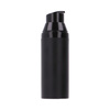 Airless czarny matowy PP 50 ml, pompka czarna błyszcząca, nasadka czarna
