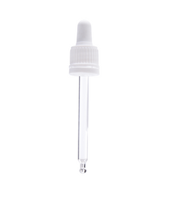 Dropper, Glass, DIN 18, Tube length 89mm