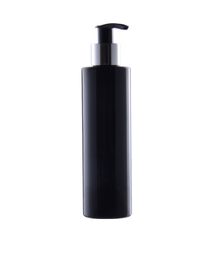 Black 200 ml bottle, PET, 24/410