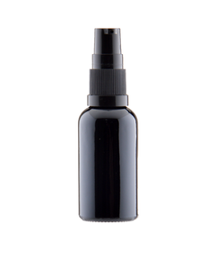 Bottle 30 ml, glass, black, DIN 18