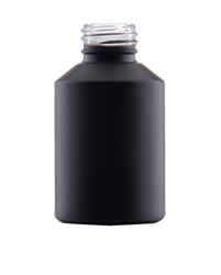Bottle 60 ml black, matte, glass, 24/410