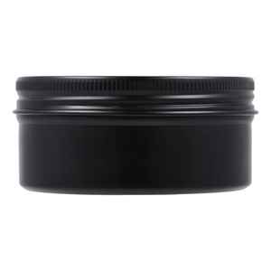 Black aluminum jar 100 ml with screw cap