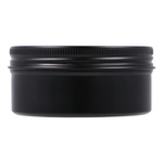 Black aluminium jar 100 with lid