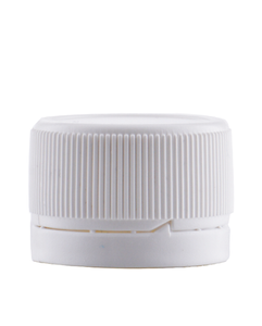 PP nut white, thread 28/410 with guarantee ring