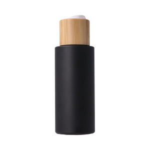 Bottle 100 ml, black mat HDPE, 24/410 