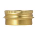 Gold aluminum jar 15 ml
