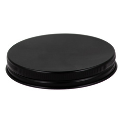 Black aluminium lid, neck 70/410