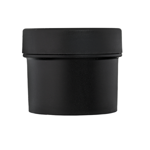 Słoik PP czarny 50 ml, Nakrętka PP czarna