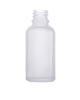 Butelka 30 ml, bezbarwna matowa, Szkło, DIN 18