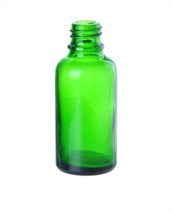 Butelka 30 ml, szklana zielona, DIN 18