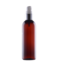 100 ml bottle, brown, PET, 20/410