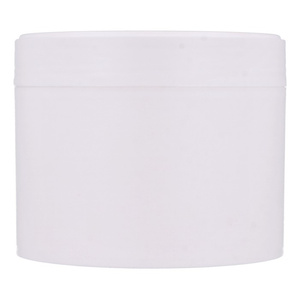 White matt PP jar 300 ml, White matt lid