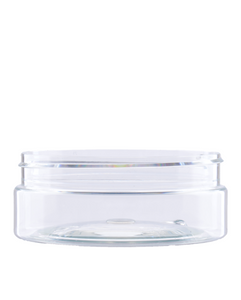 PET jar clear 200 ml, Silver aluminum cap
