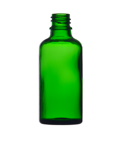 Butelka 50 ml, szklana zielona, DIN 18