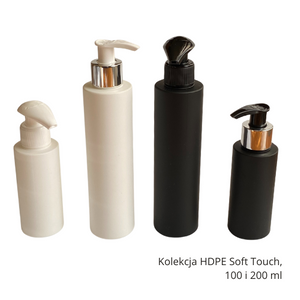 Bottle 200 ml, white mat, HDPE, 24/410