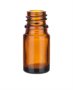 Bottle 5 ml, glass brown, DIN 18