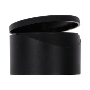 Flip top, matt black PP, 24/410